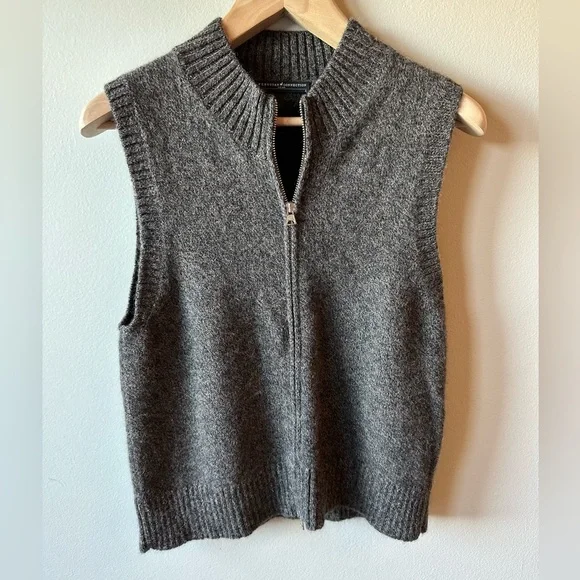 Peruvian Connection Alpaca Zip Up Sweater Vest - Picture 1 of 4